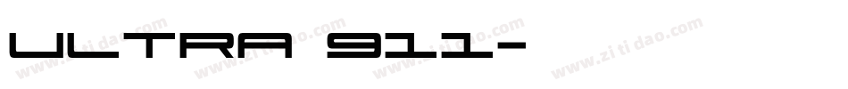 Ultra 911字体转换